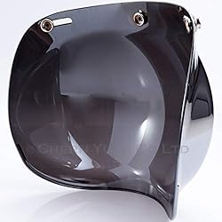 Smoke Tint Bubble Shield for 3-Snap Motorcycle