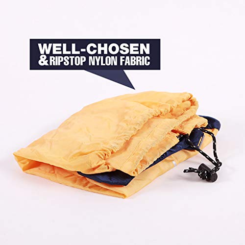 REDCAMP Nylon Compression Stuff Sack, Lightweight Sleeping Bag Compression Sack Great for Backpacking, Hiking and Camping, Orange XL - Thumbnail 5