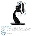 Naztech MagBuddy Magnetic Desktop Cell Phone Mount. Easy Access To Apps, Messages, Photos, Use At Workplace, Home, Compatible for iPhone X /8/8 Plus, Samsung S9/S9+/ Note 8, Smartphones & More (Black)