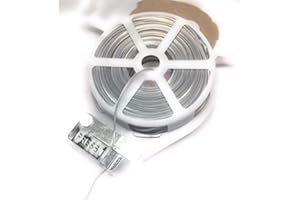 Weststone - 100ft (30m) Plastic Oval Twist Tie Spool with Cutter (Clear -1pc)