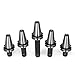 Happybuy 5Pcs CAT40 Collet Chucks ER16 Tool Holder Set with Projection 2.76 Inch to 6 Inch Mill Holder Balanced to 20000 RPM for CNC Engraving Machine Milling Lathe