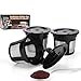 Reusable K Cup, LivingAid Reusable K Cups Coffee K Cups Reusable Coffee Pods Filter for Keurig 1.0 or 2.0 Machine BPA Free