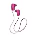 JVC Gumy Wireless Earbud Headphones, Sweat Proof IPX2, 7 Hours Long Battery Life, Nozzle Fit Earpiece for Secure Fit - HAF250BTP (Pink)