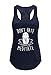 Tough Cookie Clothing Tank Top – Women’s Workout Active Yoga Burnout Racerback Sleeveless Don't Hate Meditate Print T Shirt Navy S