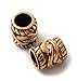 LynnAround Bronze Norse Viking Celtic Beard Beads Rings, Dwarven Dreadlock Pirate Medieval Hair Beads, Pagan Jewelry