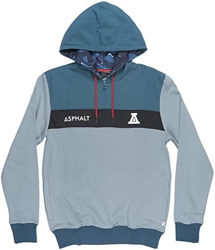 Asphalt Yacht Club Zizu Mens Hoodie in Teal