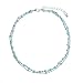 Artilady layer opal choker necklace for women ¡­ (SILVER TURQUOISE)