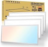 2x4 LED Flat Panel Light 4Pack 55W 6600LM LED Drop