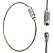 UNKE Pack of 5 Key Ring Keychain Aircraft Cable Wire Stainless Steel Gear