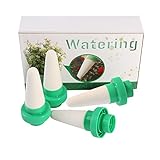 Most Easy-Use Plant Watering Device, 4 Pack Watering Stakes/ Spikes, Automatic Slow Release Vacation Plant Waterer Slow Release for Outdoor & Indoor Use