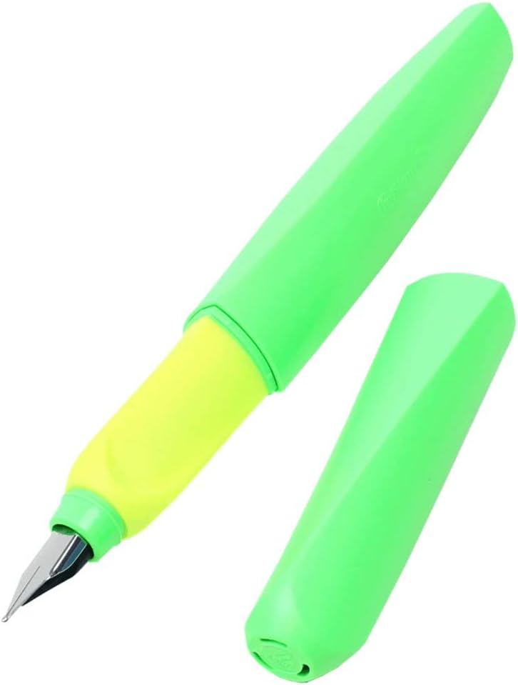 Pelikan Twist, Universal Fountain Pen for Right- and Left-Handed People Fountain Pen neon Green - Image 3