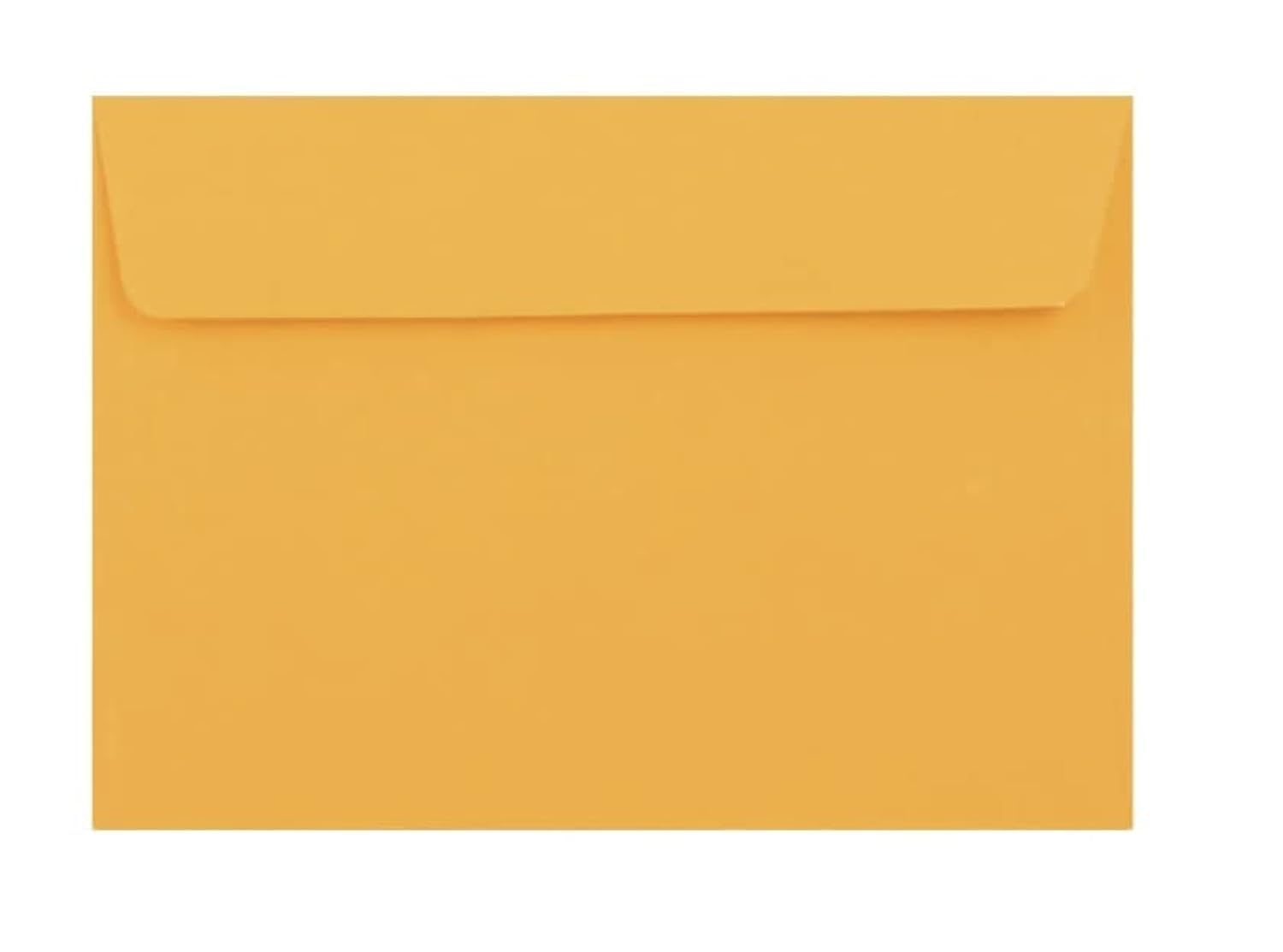 C6 Coloured Envelopes for A6 Greeting Cards Wedding Invitations & Crafts (114x162mm) Pack of 100 (Golden Yellow Peel & Seal) โ image 1