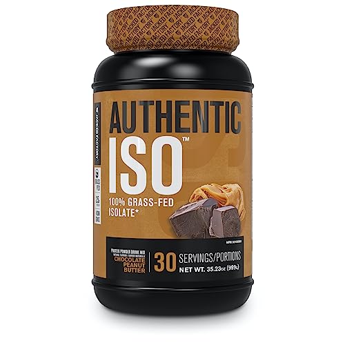 Authentic ISO Grass Fed Whey Protein Isolate Powder Low Carb, NonGMO