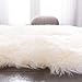 SAFAVIEH Sheep Skin Collection 2' x 6' White SHS121A Handmade Rustic Glam Genuine Pelt 3.4-inch Extra Thick Runner Rug
