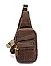Youngerbaby Cool Outdoor Sports Casual Canvas Unbalance pack Crossbody Sling Bag Shoulder Bag Chest Bag for Men