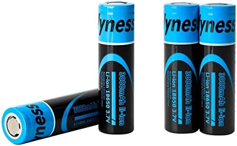 18650 3.7V 3000mAh Flat Top Lithium Rechargeable Batteries Fast Li-ion Battery ,4 PACK
