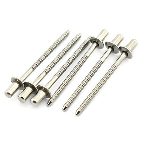 HJ Garden 25pcs 3.2x6mm Close End Blind Pop Rivet Stainless Steel Round