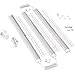 EShine White Finish 3 Extra Long Panels LED Under Cabinet Lighting, with IR Sensor! Hand Wave Activated - 20inch Panels - Easy to Install - Screws and 3M Sticker Options Included, Cool White (6000K)