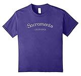 unisex-child Sacramento California Vintage T-Shirt Stylish City Pride Tee 12 Purple