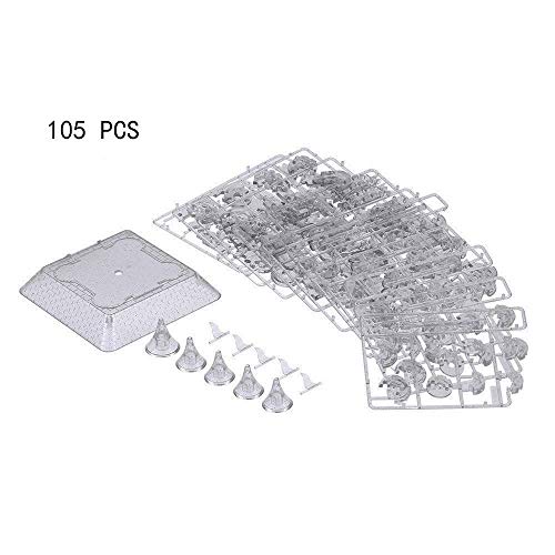Coolplay 20 Songs Musical 3D Crystal Castle Puzzle for Adults Brain Teaser Light-Up Base Included, 105pcs