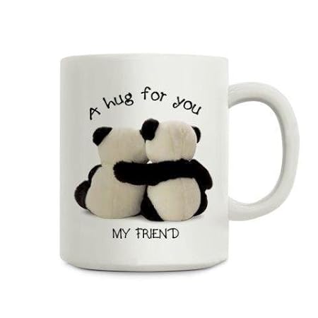 Giftsbymeeta Ceramic Hug You Friend Coffee Mug (Standard Size)