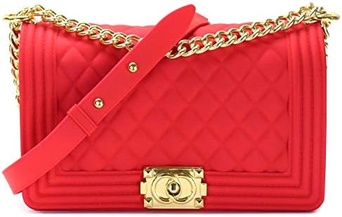 Luxury Silicone Quilted Shoulder Bag