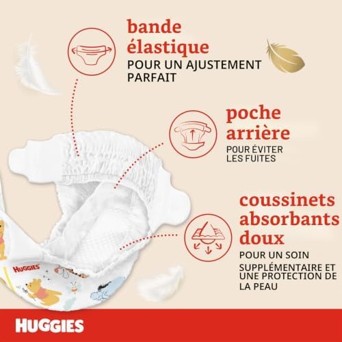 Extra Care Couches Taille 5 (12-17 Kg), Ultra absorbantes, Protection Complète, Design Disney, 28 Pcs