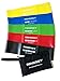 Latex Free Resistance Loop Bands - Fitness Exercise Bands For Workout Stretching And Physical Therapy - Set of 5