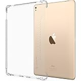 iPad 9.7 Case, LUVVITT Clear Grip Smart Cover and Keyboard Compatible Case for Apple iPad 9.7 inch 5th and 6th Generation (2017-2018) - Clear (Not Compatible with PRO)