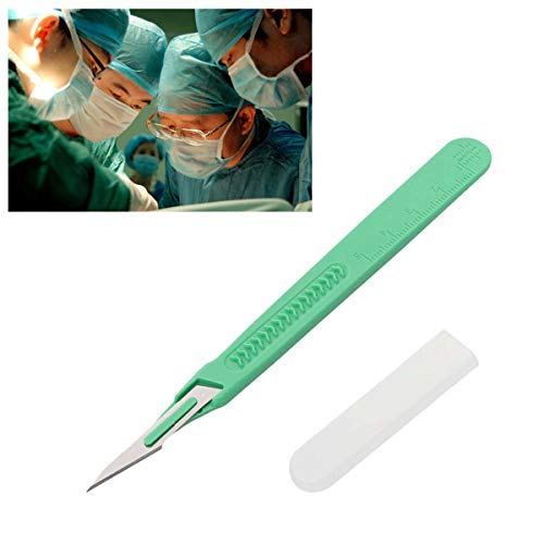 UKCOCO 10Pcs Disposable Plastic Surgical Scalpel Knife Multi-Function Scrapbooking Crafts Carving Knife Tools(SS-1)