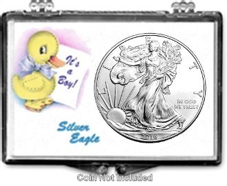 ASE Baby Boy Duck Snap Lock 2x3 Coin Holder 3 Pack