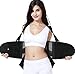 Back Brace with Suspenders for Women - Adjustable - Removable Shoulder Straps - Lumbar Support Belt - Lower Back Pain, Work, Lifting, Exercise, Gym - Black - Size XL