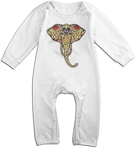 Ahey Babys Elephant Art Long Sleeve Bodysuit Outfits 18 Months