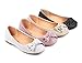 Fashion Glitter Bowknot Slip-on Cute Kids / Youth Sneakers Girls Flats Dress Shoes New Without Box