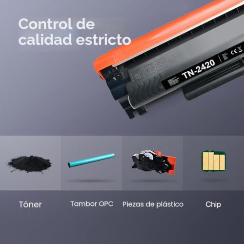 Lemero Compatible Brother TN2420 TN-2420 Toner Cartridges for Brother HL-L2350DN HL-L2370DN HL-L2375DW MFC-L2710DN MFC-L2710DW MFC-L2730DW MFC-L2750DW (4 Black