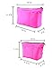 M-choice Premium Two-Side Use Handbag Organizer With YKK Zipper - Perfect Purse Organizer to Keep Everything Neat & in Style Color Black/Pink