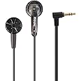 FAAEAL Iris Ancestor in-Ear Earphones, Super Bass 3.5mm Wired Headphones, Earbuds Without/with HD Microphone, Balanced Sound 32ohm Flat Head Earbuds for Smartphones (Without Mic, Gray)