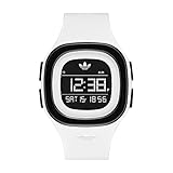 adidas Women's 'Denver' Quartz Plastic and Silicone Casual Watch, Color:White (Model: ADH3134)