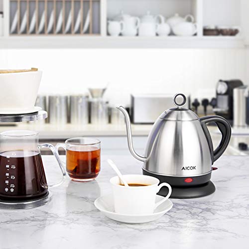 Electric Kettle, AICOK Electric Gooseneck Kettle, Pour Over Kettle for
