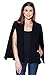 Alexander + David Women’s Woven Structured Cape Blazer Coat, Suit Jacket with Pockets