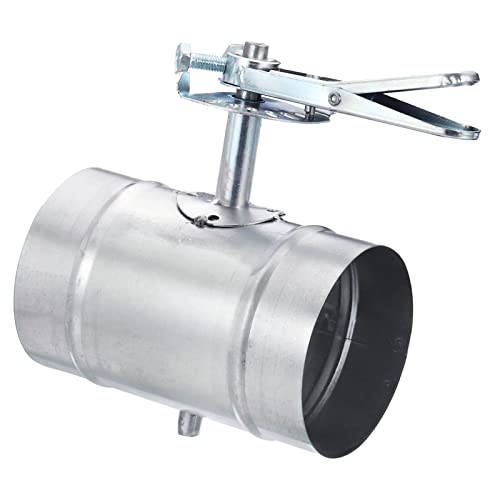 PATIKIL 4" HVAC Duct Manual Volume Damper, Metal Adjustment Airflow