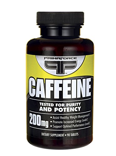 PrimaForce Caffeine Supplement,  90 Count 200mg Capsules – Boosts Metabolism / Sharpens Focus / Supports Optimal Physical Performance