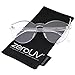 zeroUV One Piece PC Lens Rimless Ultra-Bold Colorful Mono Block Sunglasses 60mm (Clear)