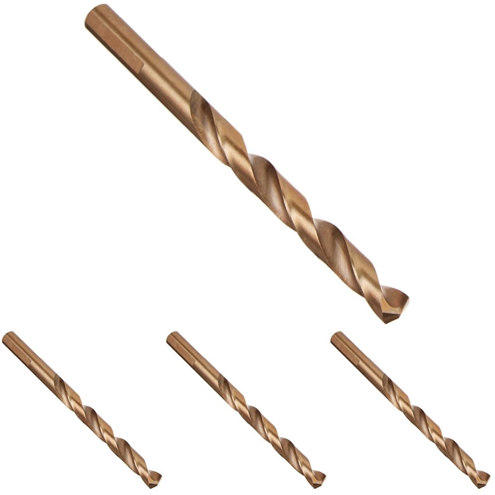 BOSCH CO2146 1-Piece 19/64 in. x 4-3/8 in. Cobalt Metal Drill Bit for Drilling Applications in Light-Gauge Metal, High-Carbon Steel, Aluminum and Ally Steel, Cast Iron, Stainless Steel, Titanium Image