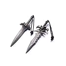 REINDEER WOW World of Warcraft Metal Sward Pendant Keychain w/ Leather Case US Seller (Frostmourne & Alliance Lion's Head Sword)