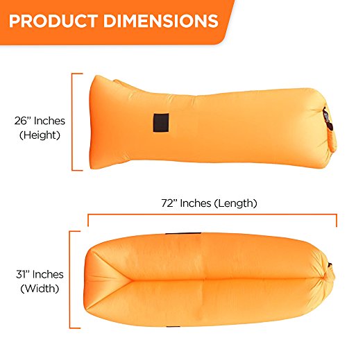 Vitchelo Inflatable Lounger Air Sofa Hammock Portable Lounge for Kids
