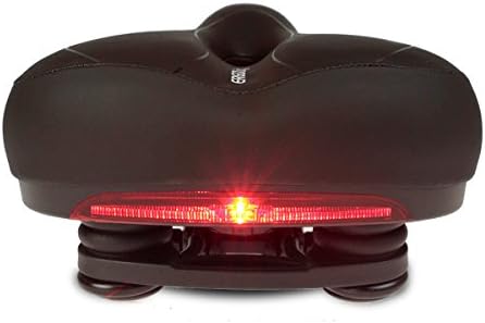 Oversize Comfort Bike Gel Seat,Bike Seat with Light Comfort Bicycle Saddle Seat Cushion Pad Mountain Bike Road Bike Seat Cushion(hollow black)