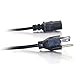 C2G/Cables to Go 29926 16 AWG Universal Power Cord (4 Feet, Black)