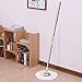 Pawaca Mop Telescopic Handle, Replacement Spin Mop Pole Handle,Stainless Steel 360° Spin Mop Elescopic Extension Handle