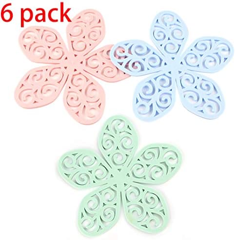 Trivet Silicone Tripod Carved Tripod for Kitchen Mat Set for Hot Dish/Pot/Bowl/Teapot/Hot Pot Stand